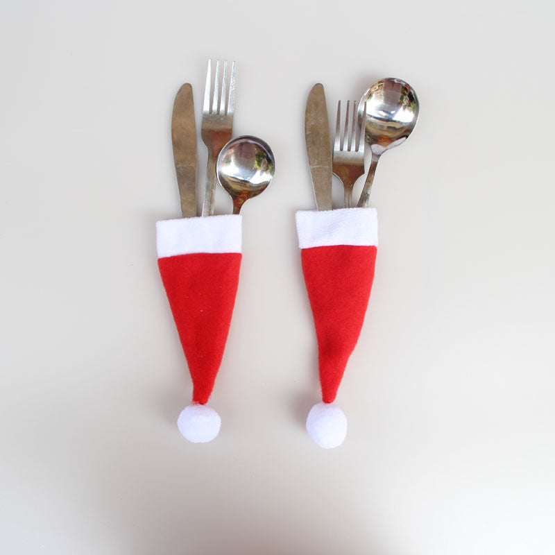 Christmas Caps Cutlery Holder