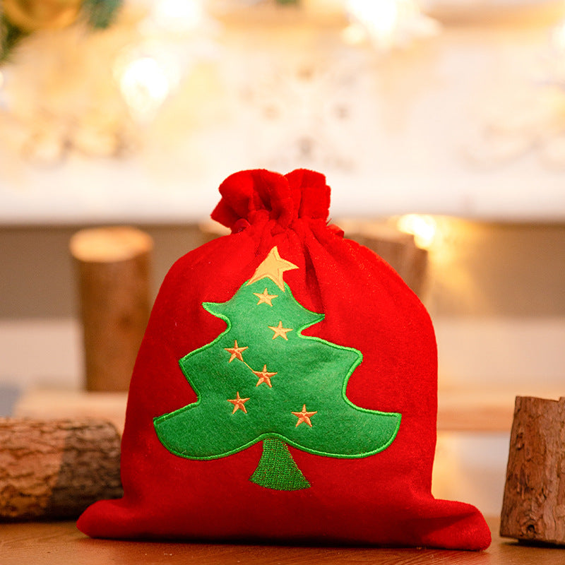 Sac cadeau rouge du Père Noël