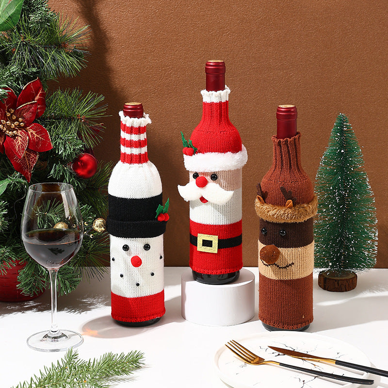 Christmas Wine Bottle Covers