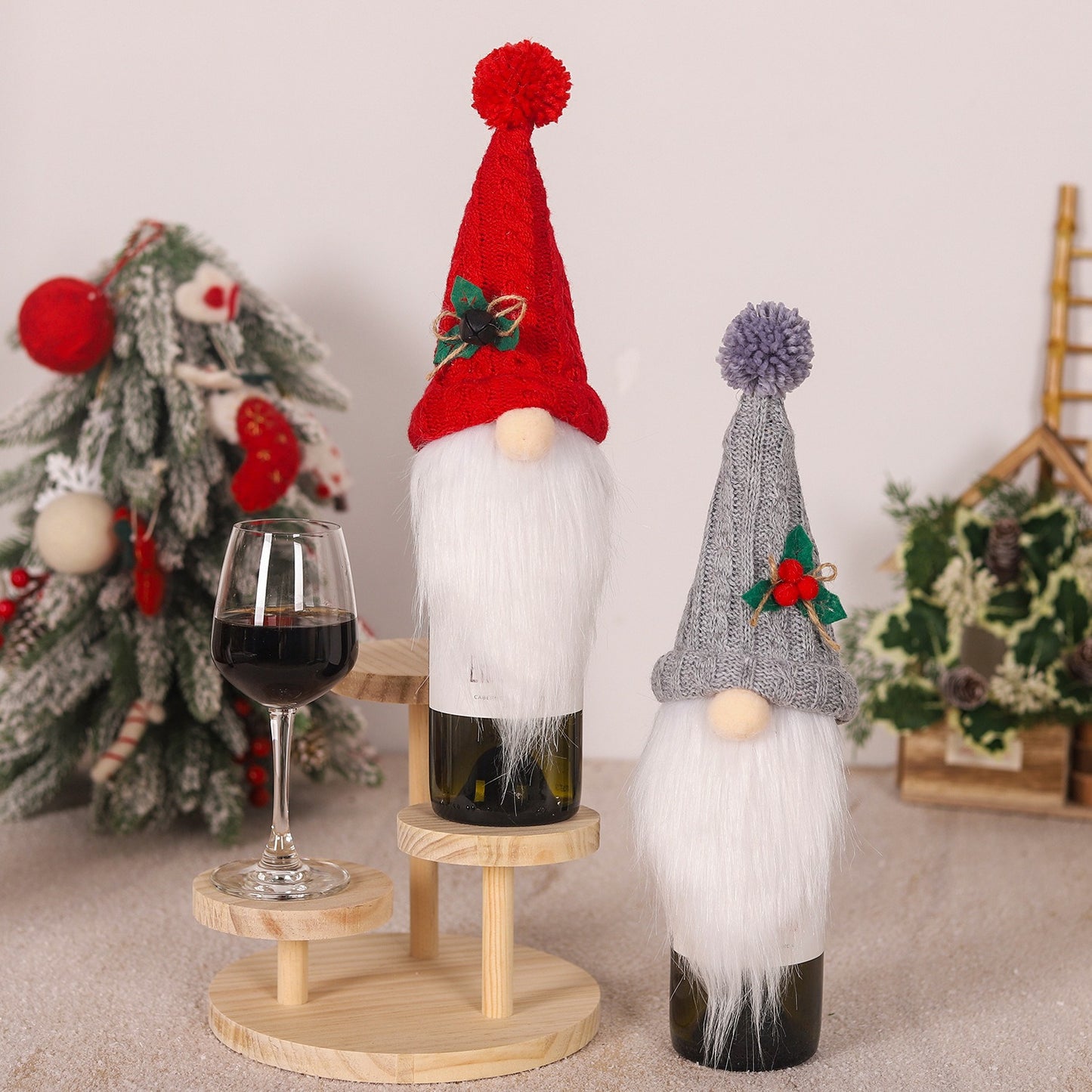 Wine Bottle Santa Dwarf Cover