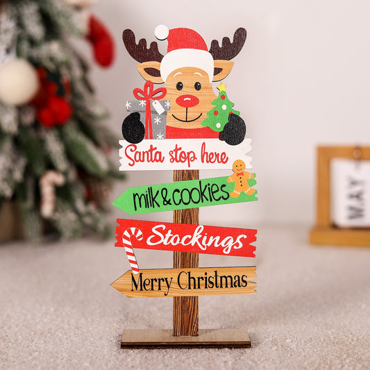 Wooden Home Christmas Decoration