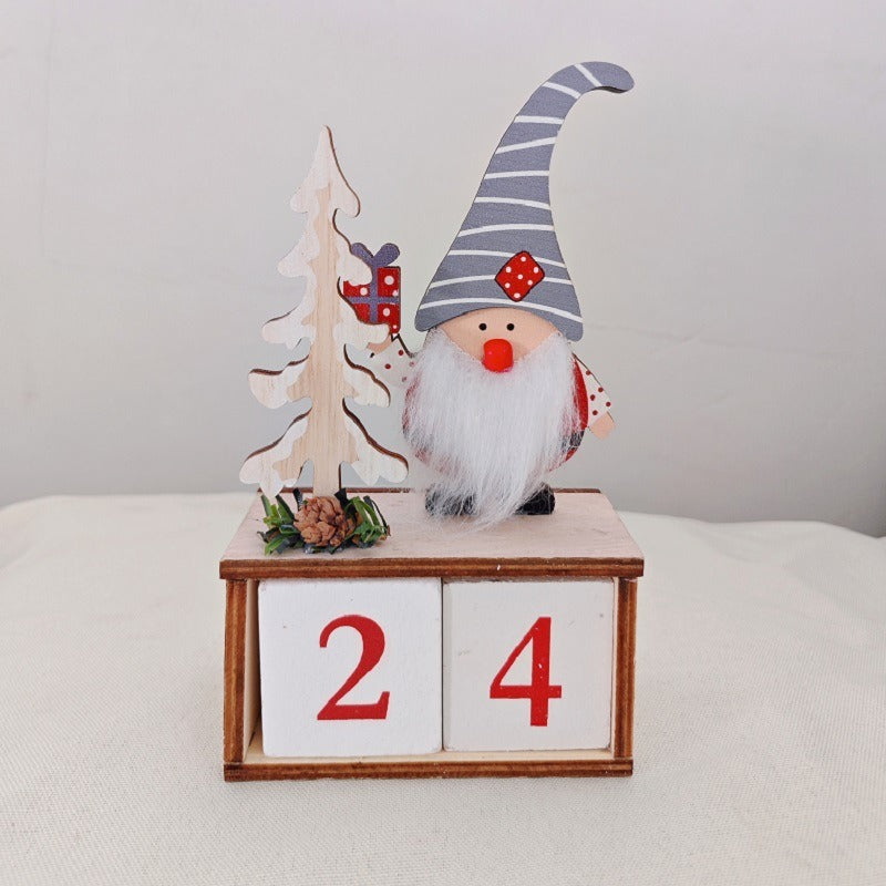 Wooden Christmas Dwarf Advent Calendar