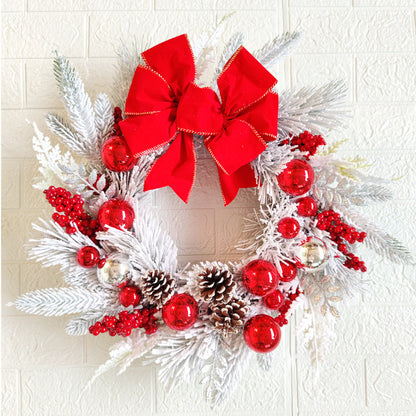 Elegant Christmas Floral Wreath