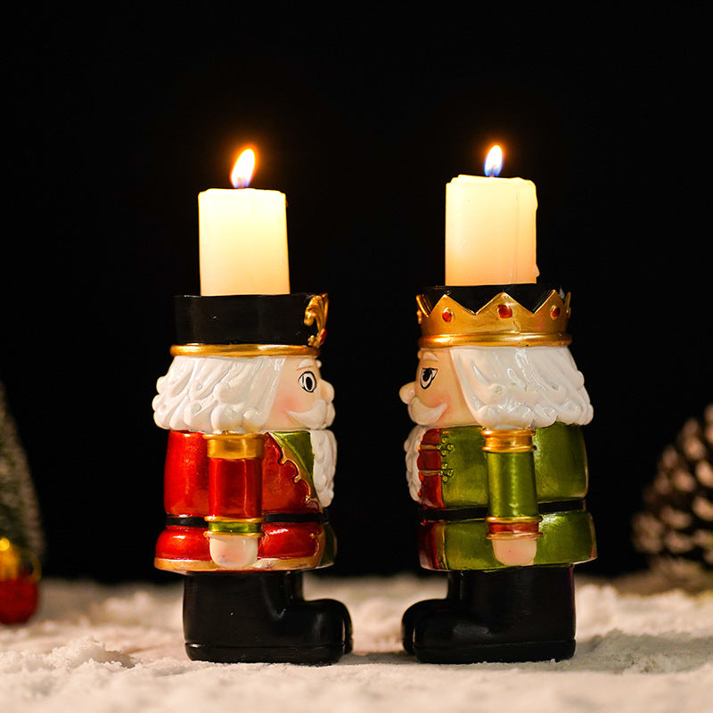 Elegant Nutcracker Candlestick