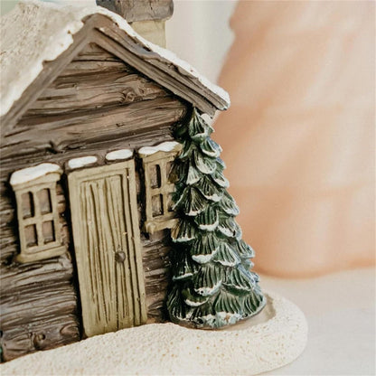 Charming Snow Cabin Incense Burner