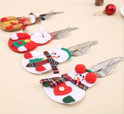 Santa Cutlery Holder Set