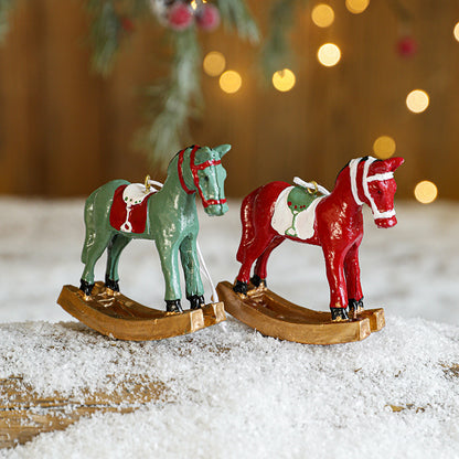 Vintage Horse Christmas Ornaments