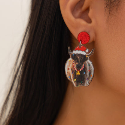 Hermosos aretes navideños