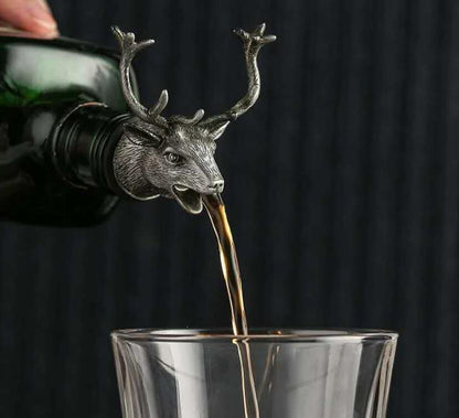 Deer Head Wine Pour Spout