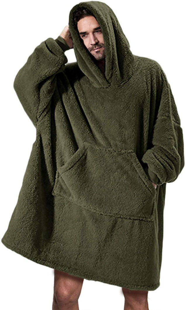 Warm Velvet Hoodie Blanket