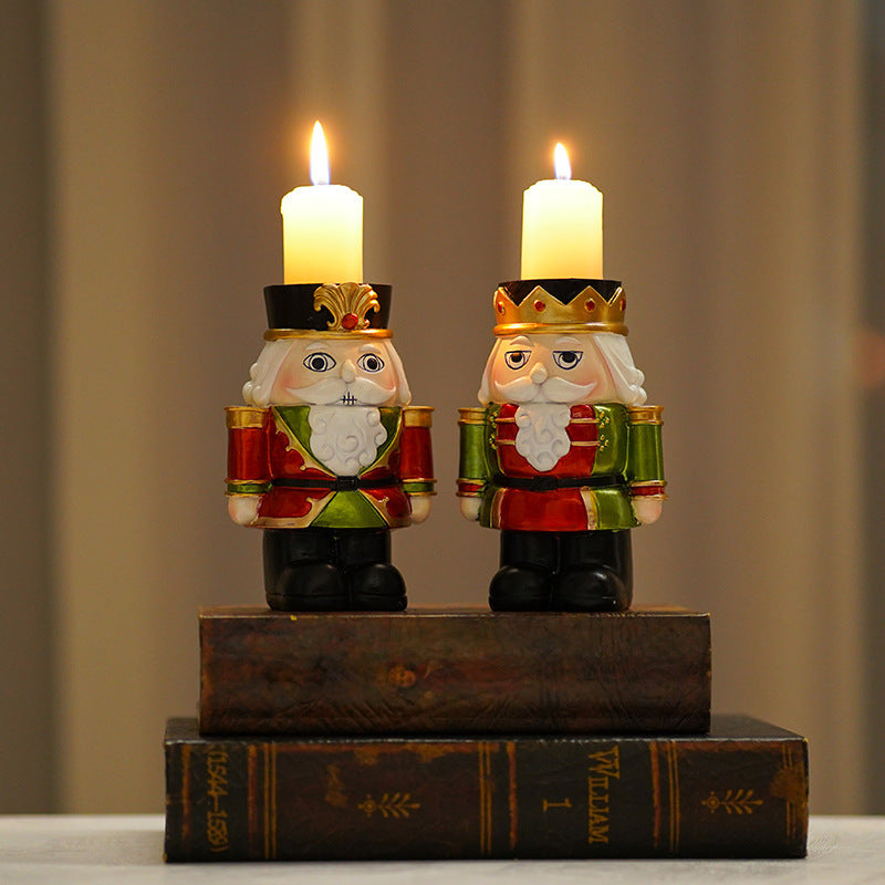 Elegant Nutcracker Candlestick