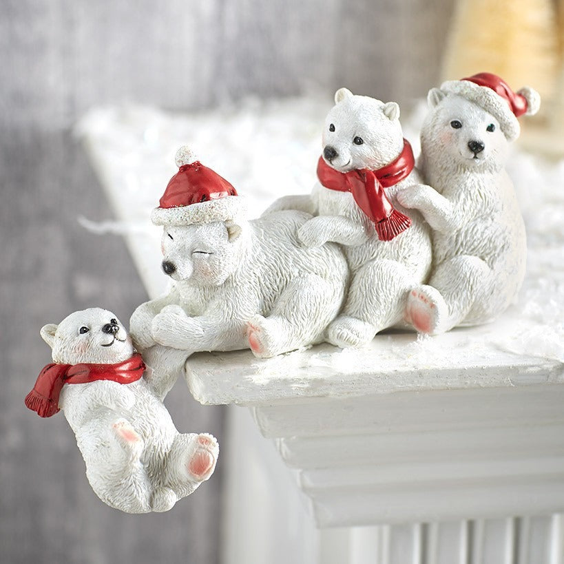 Lakeside Winter Bear and Dwarf Decor