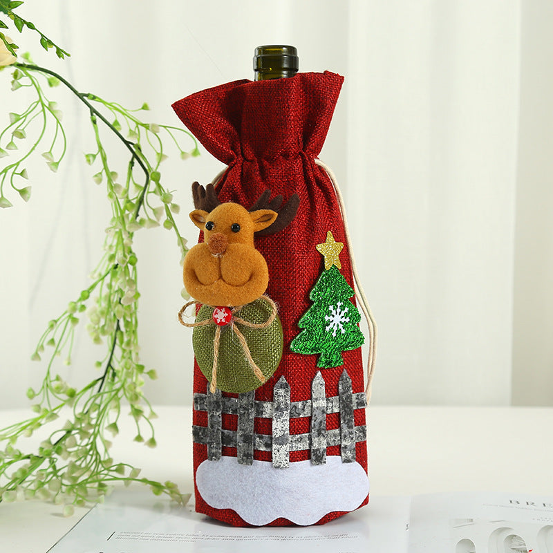 Christmas Wine Bottle Bag