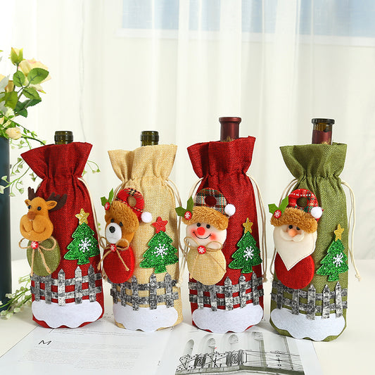 Christmas Wine Bottle Bag