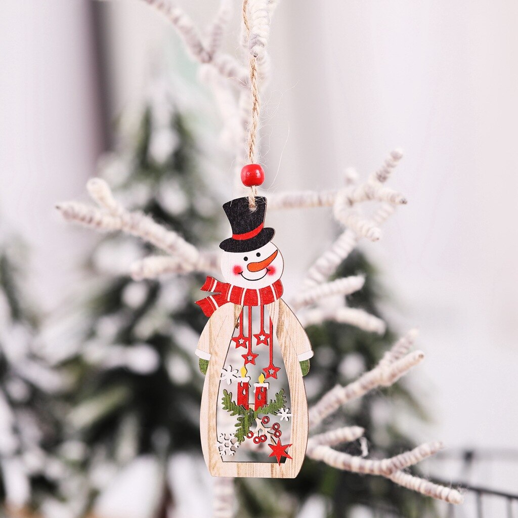 Charming Wooden Snowflake Candle Ornament