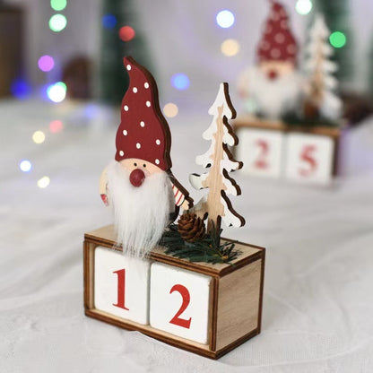 Wooden Christmas Dwarf Advent Calendar