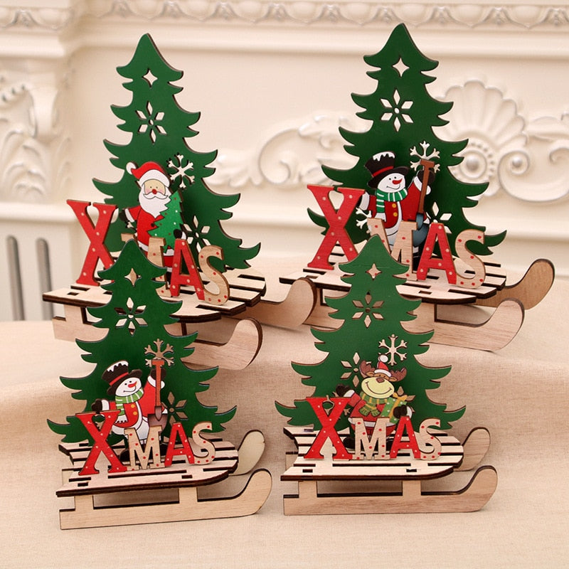 Santa Claus Wooden Christmas Decor