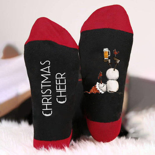 Trendy Snowman Cotton Socks