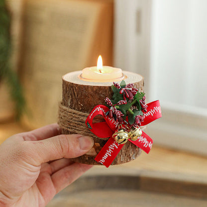 Rustic Christmas Candle Holder