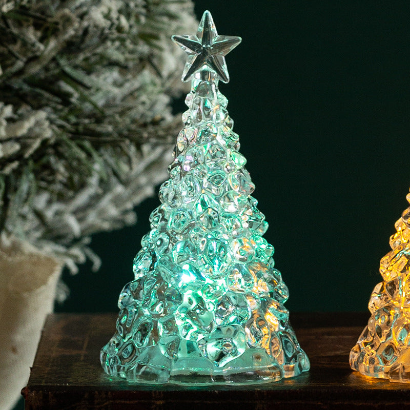 Mini árbol de Navidad luminoso con luz nocturna