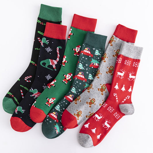 Colorful Christmas Cotton Socks