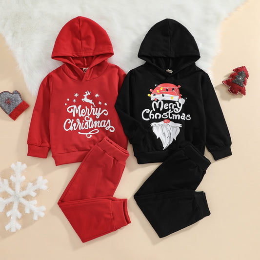 Santa or Elk Baby Hooded Outfit