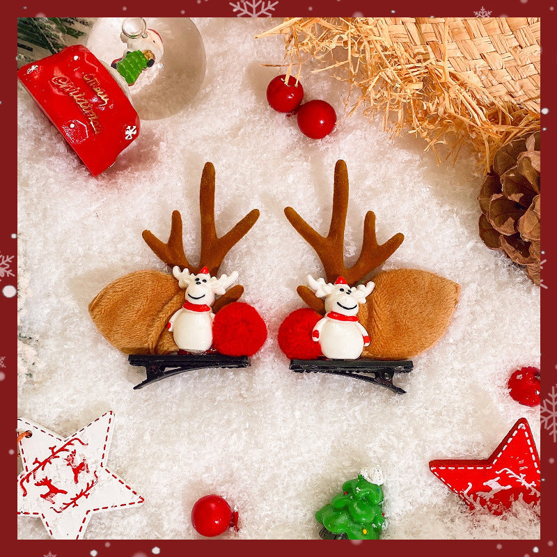 Christmas Antler Hairpin