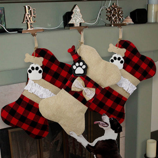 Christmas Dog Paw Gift Socks