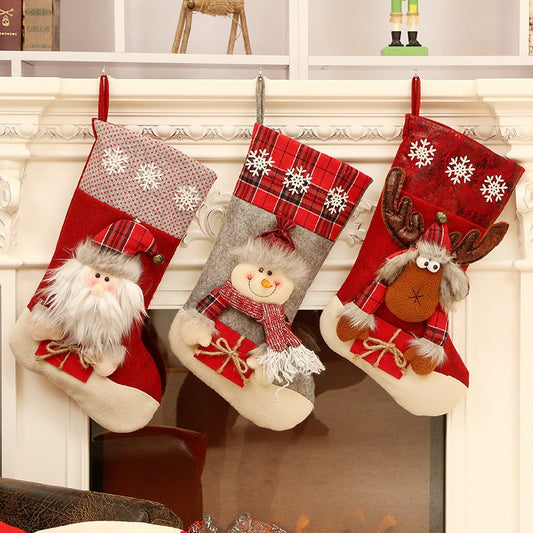 Large Christmas Sock Gift Bag