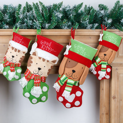 Chaussettes cadeaux de Noël Pet Paw