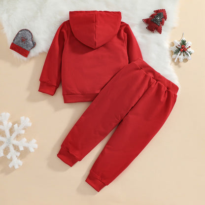 Traje de bebé con capucha de Papá Noel o alce