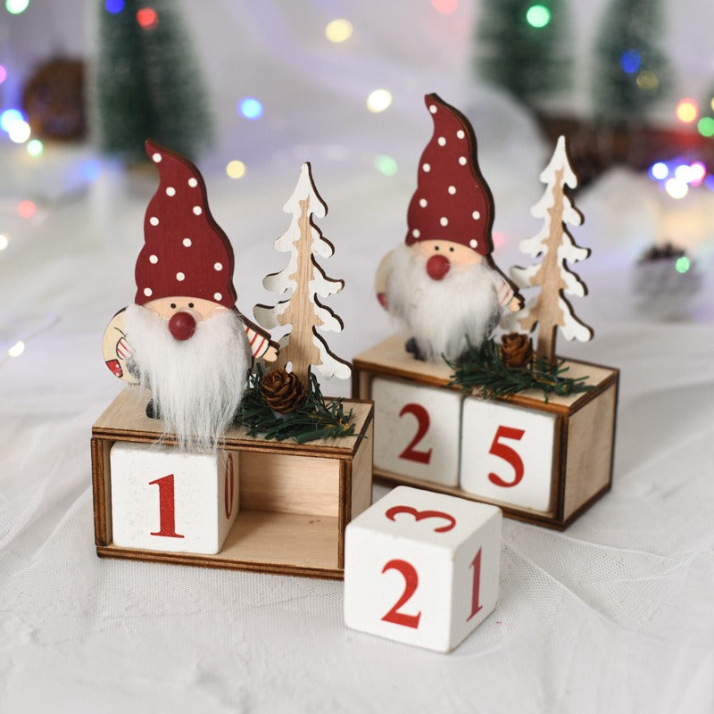 Wooden Christmas Dwarf Advent Calendar