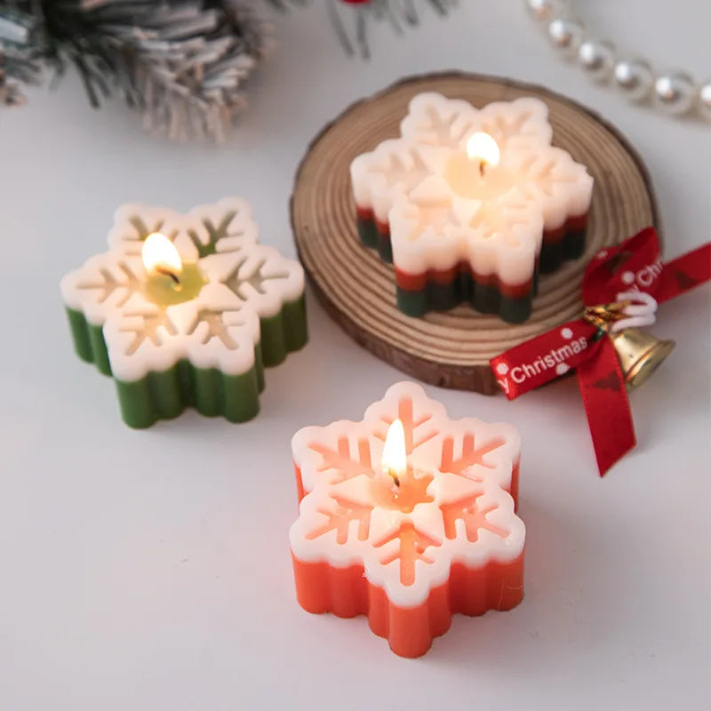 Handmade Snowflake Aromatherapy Candle