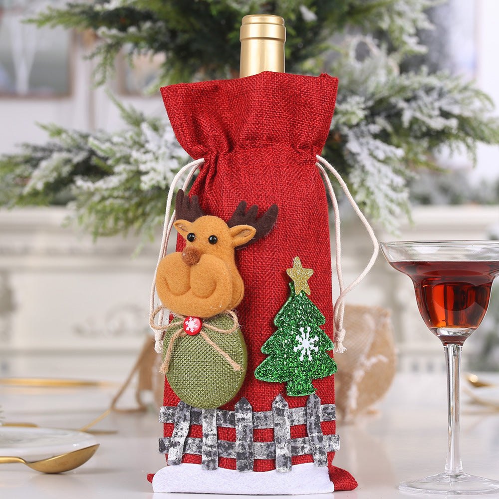 Christmas Wine Bottle Bag