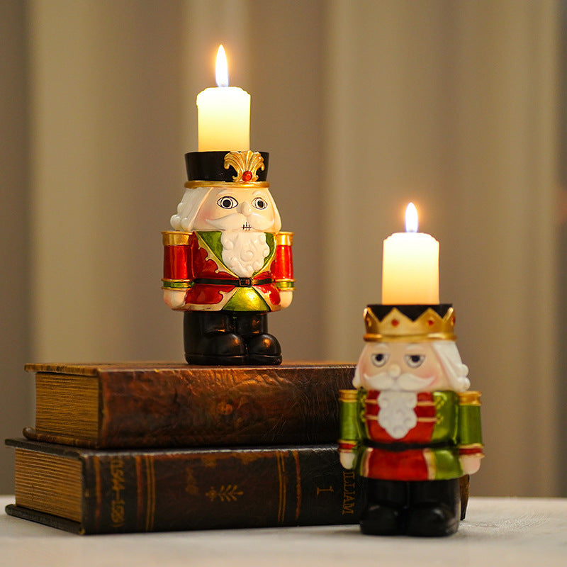 Elegant Nutcracker Candlestick