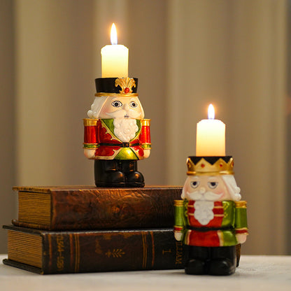 Elegant Nutcracker Candlestick