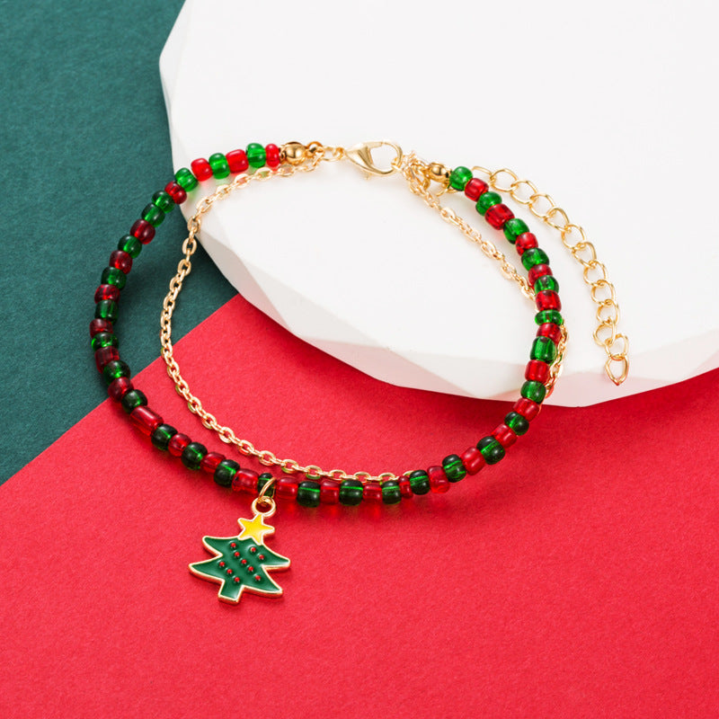 Bracelet à breloques de Noël