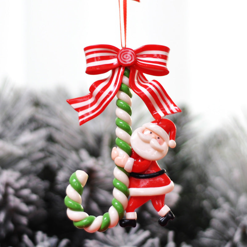 Santa & Snowman Christmas Tree Ornaments