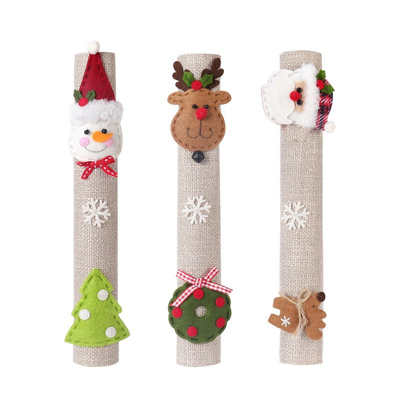 Christmas kitchen Linen Handle Covers