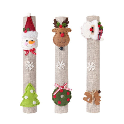 Christmas kitchen Linen Handle Covers