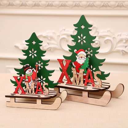 Santa Claus Wooden Christmas Decor