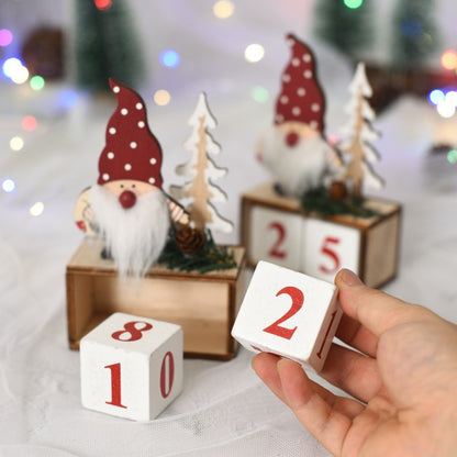 Wooden Christmas Dwarf Advent Calendar