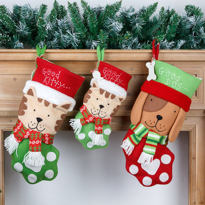 Chaussettes cadeaux de Noël Pet Paw