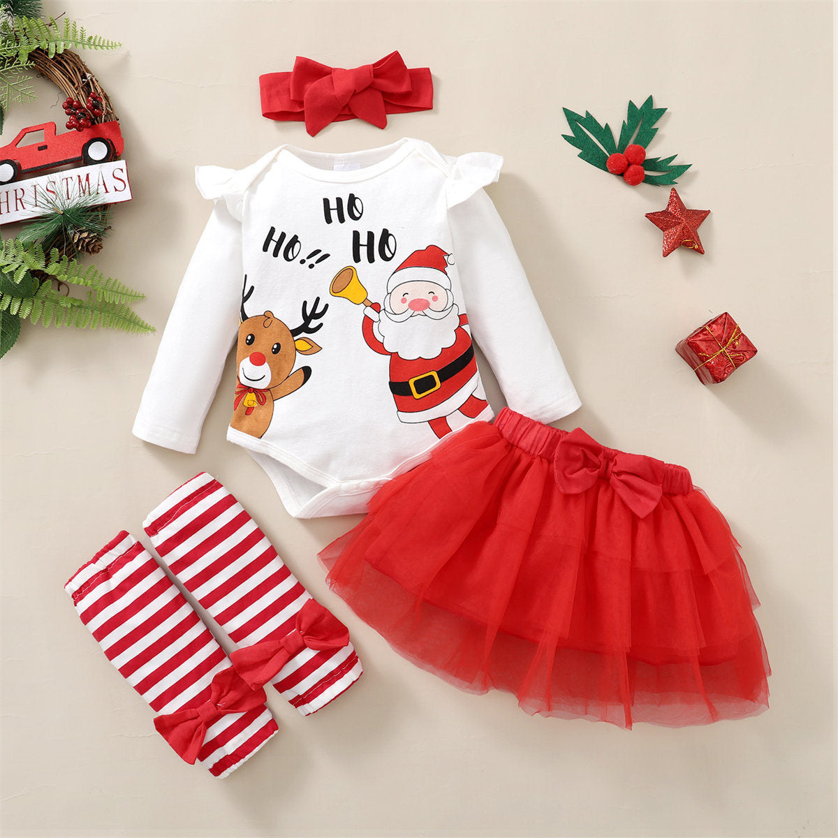 Little Santa Princess Dress Set