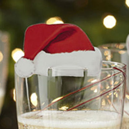 Santa Hat Wine Glass