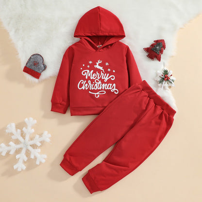 Traje de bebé con capucha de Papá Noel o alce