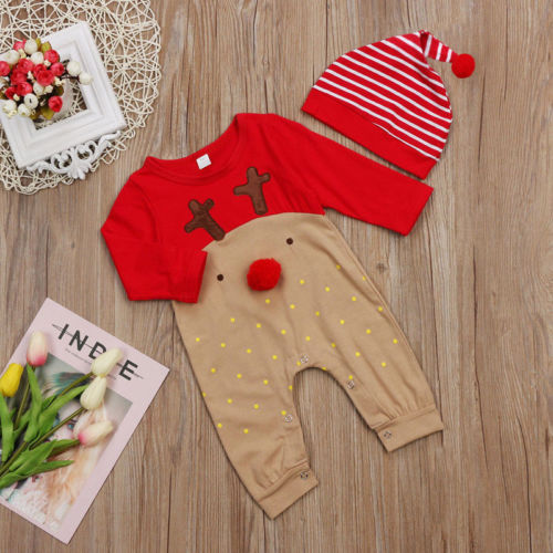 Baby Christmas Deer Outfit