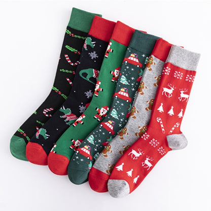 Colorful Christmas Cotton Socks