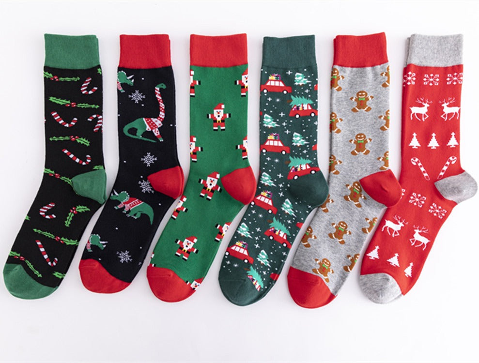 Colorful Christmas Cotton Socks