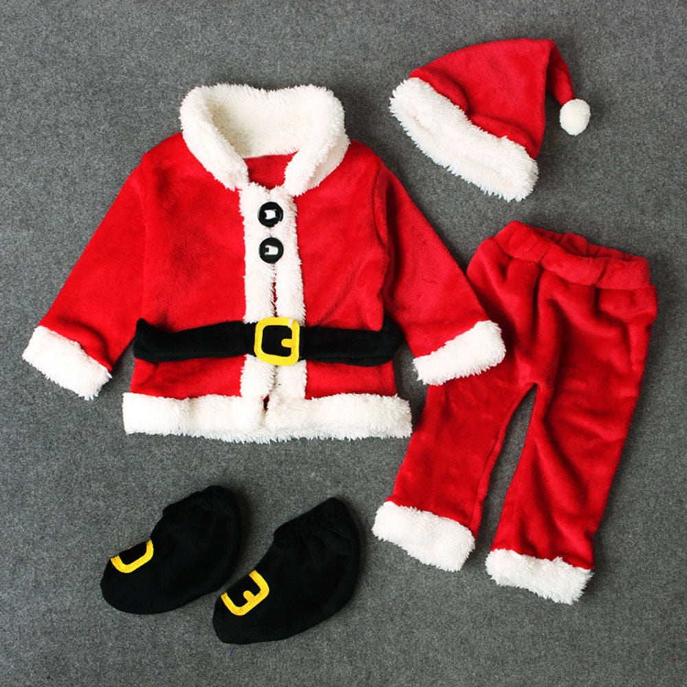 Baby Santa Christmas Outfit Set